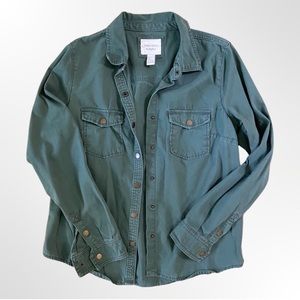 Forever 21 green utility jacket size large